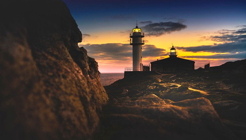 cabo Touriñán puesta de sol