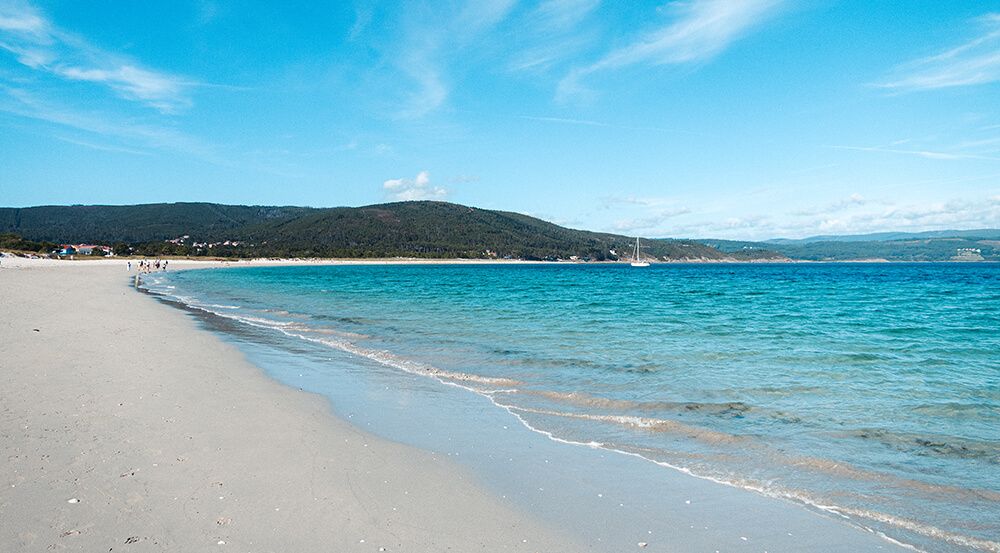 playa langosteira en Finisterre